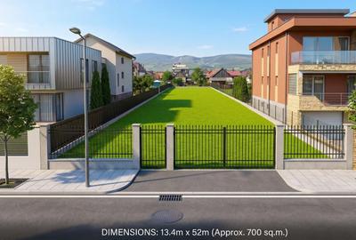 Teren intravilan pentru construcție duplex, zona Lidl, Florești - 2