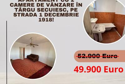 Apartament cu 2 camere de vânzare în Târgu Secuiesc, pe strada 1 Decembrie 1918! - 1