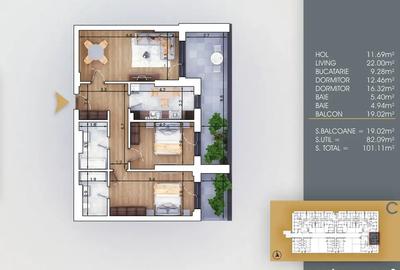 Metrou Nicolae Teclu DE VANZARE 3 camere decomandat FINALIZAT - 5