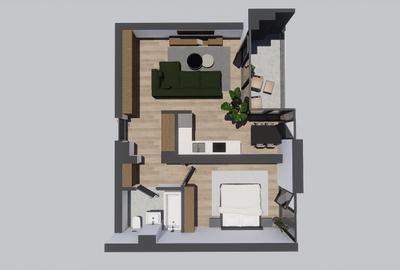 Apartament cu 2 camere de 53.80 mp utili + terasa - Alenia Botanic Park - 3