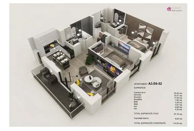 Apartament 3 camere - 1