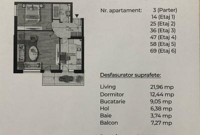 Apartament 2 camere, decomandat, bloc nou, metrou Berceni - 450 metri - 5