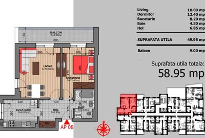 2 camere decomandat-Bloc nou finalizat-Brancoveanu adiacent - 8