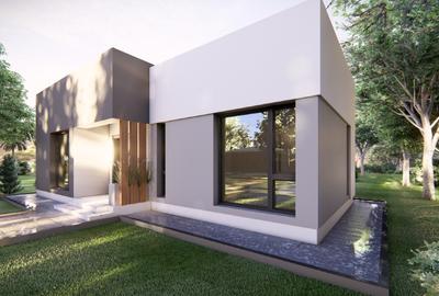 Casă modernă la roșu, parter – Domnești, 500 mp teren. - 1