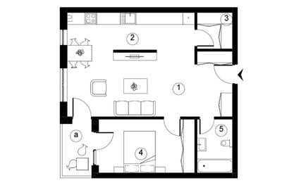 Apartament 2 camere finisat, 61 mp, parcare inclusă, Soporului - 2