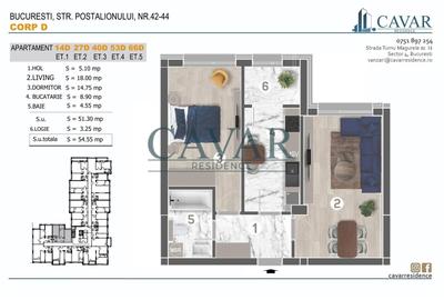 Apartament cu 2 camere decomandat în Brâncoveanu