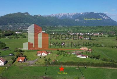 Teren intravilan 1.495 mp | Bran- Tohanu Nou | Vedere Bucegi | Deschidere 45 m - 2