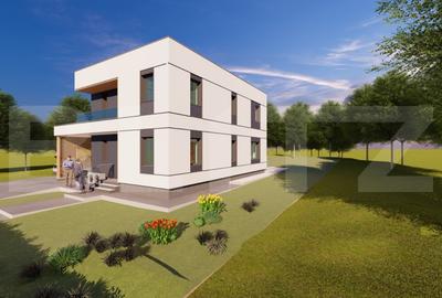 Casa moderna, la standard NZEB, 800 mp teren, Sopor - 4
