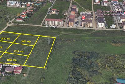 Proprietar – Vând parcele PUZ finalizat locuințe colective, zona Giroc-Timisoara - 1