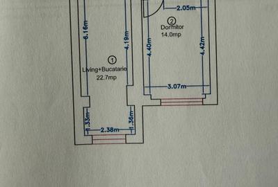 Apartament 2 camere | Închiriere | Nemobilat & Parcare inclusă | Ivory Residence - 10