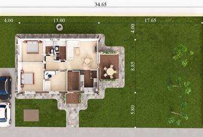 Casa Parter Izvorani, 105 mp utili, teren 650 mp, personalizabila - 6