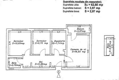 Apartament cu 3 camere decomandat în Tomis Nord
