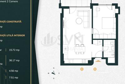 REA1023852 Apartament 2 camere cu vedere spectaculoasa in BHB Properties - 17