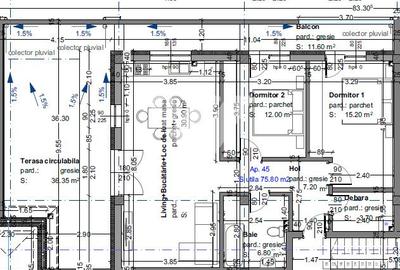Penthouse modern 3 camere cu terasa 36 mp in Selimbar Sibiu - 2