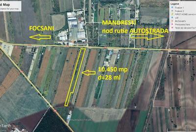 Teren 10.450 mp, D=28 ml, langa AUTOSTRADA A7 - 2