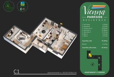 Apartament 3 camere decomandat, Parc Tudor Arghezi, Bd. Metalurgiei - 8