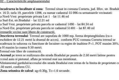 Teren intravil+proiect casa/com.Cornetu/IF la 3min de autostr. A0 - 4