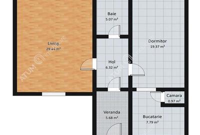 Casa individuala cu 2 camere teren 470 mp situata in Cisnadie Sibiu - 10