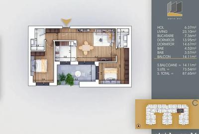 Apartament 3 camere decomandat Metrou Nicolae Teclu - 3