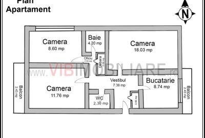 Vitan – Aleea Lacramioarei | Apartament 3 camere, decomandat, etaj 1 - 1