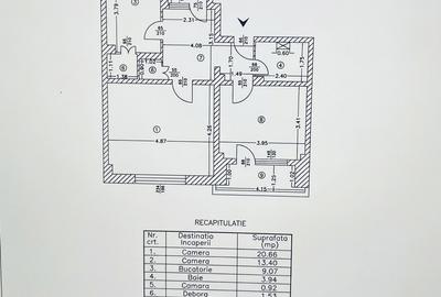 Apartament spațios 2 camere,67 mp,decomandat,bloc 2001–Calea Călărași-0%comision - 2