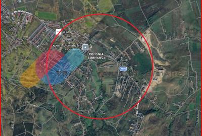 Teren Construcții intravilan de 1000 mp, în Borhanci