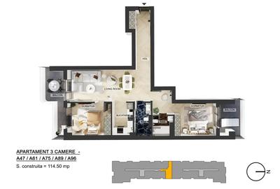 Apartament 3 camere cu loc de parcare inclus |  Pipera | Bloc nou 2025 - 17