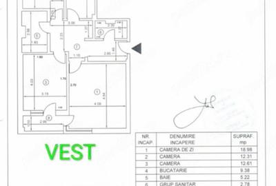 Apartament 3 camere Drumul Taberei – Valea Oltului, 75 mp, etaj 7/7, bloc 2015 - 26