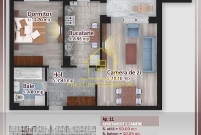 Apartament cu 2 camere în Theodor Pallady