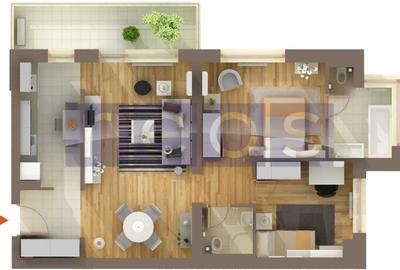VANZARE APARTAMENT DEOSEBIT 81MP | 3 CAMERE | MOBILAT-UTILAT | PARCARE - 23