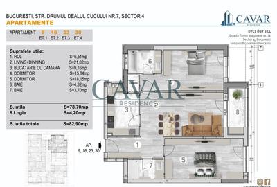 Cavar Residence 3 Camere 2 Bai - 2