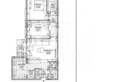 Apartament 3 camere, parcare, finisat, intermediar, zona Pod Ira - 7