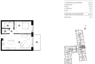 OPORTUNITATE! APARTAMENT 2 CAMERE, FINISAT, ETAJ INTERMEDIAR - 7