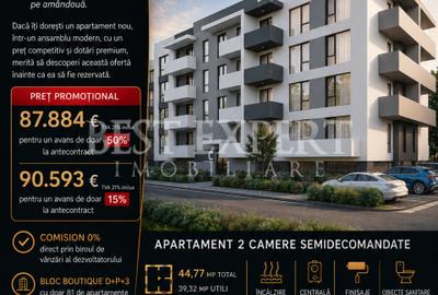 Apartament cu 2 camere semidecomandat în Theodor Pallady