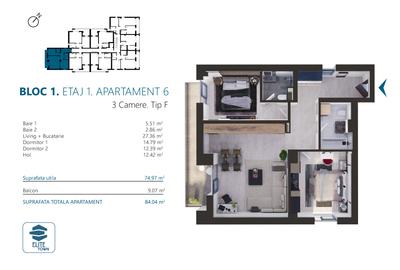 Apartament 3 camere | TORONTALULUI - METRO 2 - 10