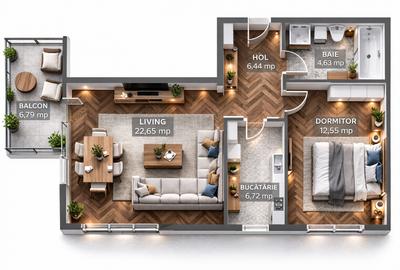 Apartament 2 camere de vanzare in Constanta, Faleza Nord – Bloc 2026 - 1