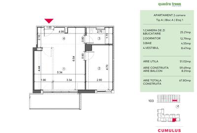 VÂNZARE 2 CAMERE // QUADRA TREES // DIRECT DEZVOLTATOR - 2