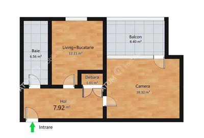Apartament cu 2 camere la etaj 1 loc de parcare zona Calea Dumbravii - 7