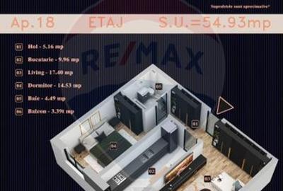 Apartament 2 camere de vânzare / Chiajna / Bloc nou / balcon - 2