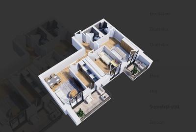 Apartament cu 3 camere la 5 minute de metrou - 1