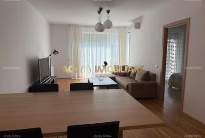 Apartament cu 2 camere semidecomandat, mobilat în Băneasa