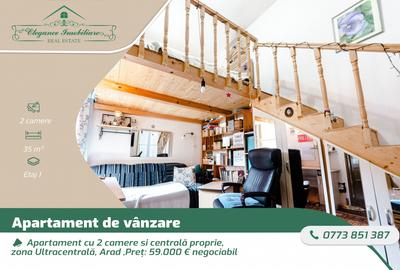 Apartament cu 2 camere si centrală proprie, zona Ultracentrală, Arad - 1