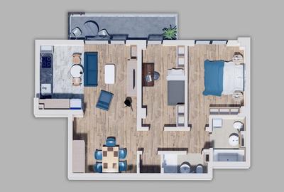 01D 3 camere -Climatizare Bonus- Metrou Straulesti Sisesti, Sector 1, Nord - 4