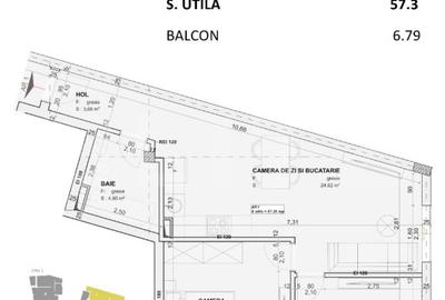 Apartament 3 camere, 57 mp, finisat, nZEB, Central - 2