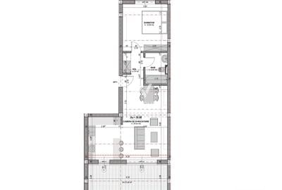 Apartament 2 camere | 51 mp utili cu terasa 12.4, orientare SUD | - 7