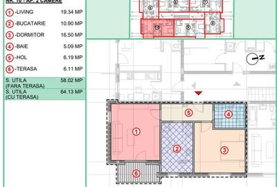 Apartament cu 2 camere decomandat în Central