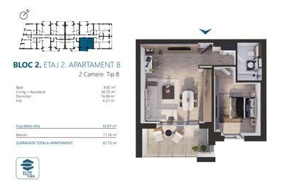 Apartament 2 camere | TORONTALULUI - METRO 2 - 2