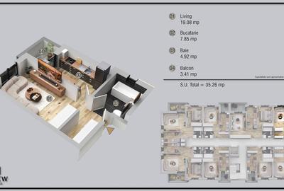 Garsoniera in zona Militari Residence finalizare aprilie 2026 - 1