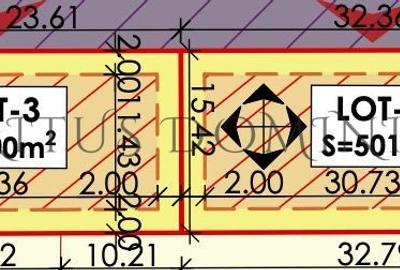 Teren Intravilan, Sânmartin, 500mp, 32ml deschidere - 1