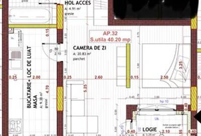 Apartament cu 2 camere, 40 mp, balcon, zona Eroilor - 10